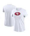 Nike Women's White San Francisco 49ers Primary Logo T-shirt In White