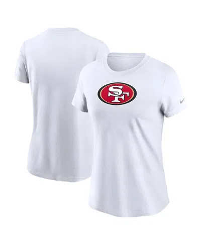 Nike Women's White San Francisco 49ers Primary Logo T-shirt