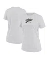 Nike Tampa Bay Rays Authentic Collection Practice Velocity  Women's Dri-fit Mlb T-shirt In White