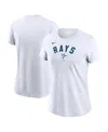 Nike White Tampa Bay Rays Team Arch T-shirt In White