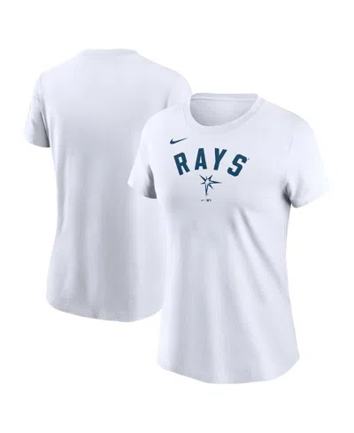 Nike White Tampa Bay Rays Team Arch T-shirt