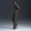 Nike Women's Windrunner High-waisted Woven Open-hem Pants In Brown
