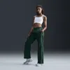 Nike Women's Windrunner High-waisted Woven Open-hem Pants In Green