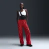 Nike Women's Windrunner High-waisted Woven Open-hem Pants In Red