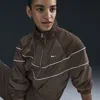 Nike Women's Windrunner Loose Uv Woven Full-zip Jacket In Brown