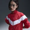Nike Women's Windrunner Loose Uv Woven Full-zip Jacket In Red