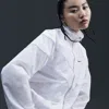 Nike Women's Windrunner Loose Uv Woven Full-zip Jacket In White