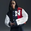 Nike X Yoon Ahn Varsity Bomber Jacket In Black