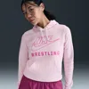 Nike Women's Wrestling Pullover Hoodie In Pink