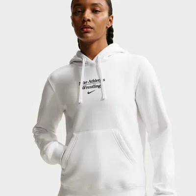 Nike Women's Wrestling Pullover Hoodie In White
