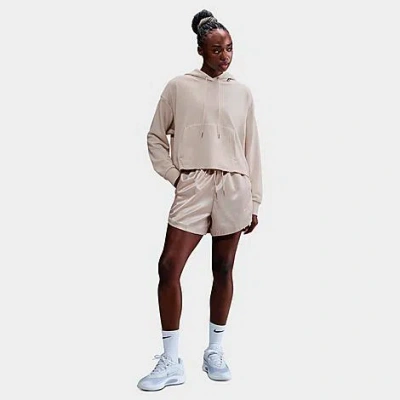 Nike Women's X A'ja Wilson Oversized Cropped Basketball Hoodie In Neutral