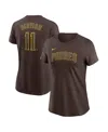 Nike Women's Yu Darvish Brown San Diego Padres Fuse Name Number T-shirt In Brown