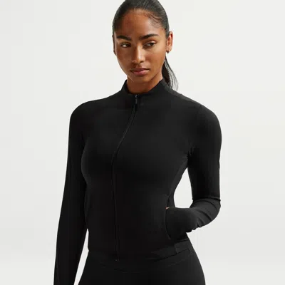 Nike Women's Zenvy Dri-fit Full-zip Jacket In Black