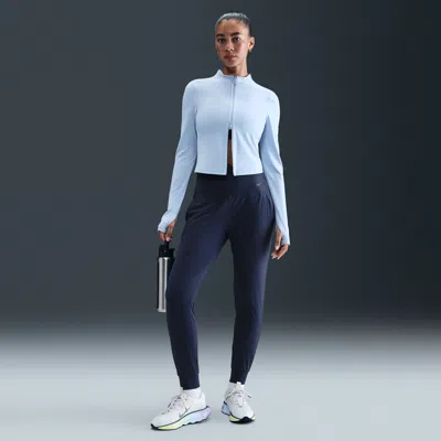 Nike Women's Zenvy Dri-fit High-waisted Jogger Pants In Blue
