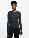 Nike Women's Zenvy Dri-fit Long-sleeve Top In Black