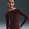 Nike Zenvy Dri-fit Infinasoft Top In Burgundy