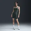 Nike Women's Zenvy Dri-fit Short Bodysuit In Green
