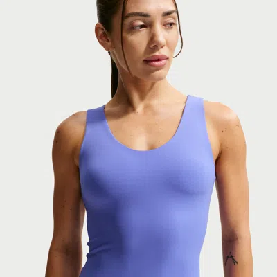Nike Women's Zenvy Dri-fit Tank Top In Blue