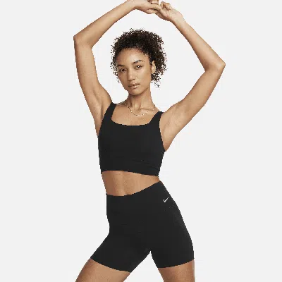 Nike Women's Zenvy Gentle-support High-waisted 5" Biker Shorts In Black