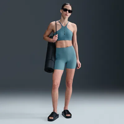 NIKE WOMEN'S ZENVY GENTLE-SUPPORT HIGH-WAISTED 5" BIKER SHORTS,1015708633