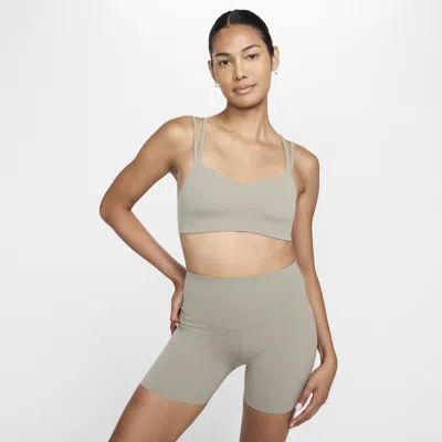 Nike Women's Zenvy Gentle-support High-waisted 5" Biker Shorts In Green