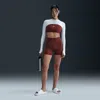 Nike Women's Zenvy Gentle-support High-waisted 5" Biker Shorts In Red