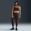 Nike Women's Zenvy Gentle-support High-waisted 7/8 Leggings (plus Size) In Brown