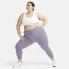 Nike Women's Zenvy Gentle-support High-waisted 7/8 Leggings (plus Size) In Purple