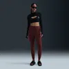 Nike Zenvy Gentle Support High Waist Pocket Ankle Leggings In Red