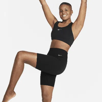 Nike Women's Zenvy Gentle-support High-waisted 8" Biker Shorts In Black