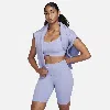 Nike Women's Zenvy Gentle-support High-waisted 8" Biker Shorts In Purple