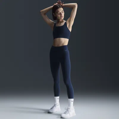 Nike Women's Zenvy Gentle-support High-waisted Full-length Leggings In Blue