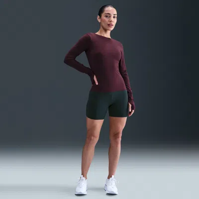 Nike Women's Zenvy High-waisted 5" Biker Shorts In Black