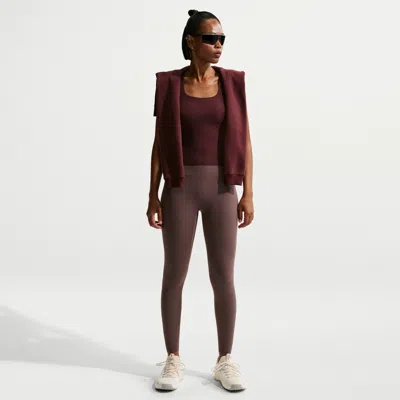 Nike Women's Zenvy High-waisted 7/8 Leggings With No Front Seam In Animal Print