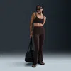 Nike Women's Zenvy High-waisted Flared Leggings In Brown