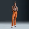 Nike Women's Zenvy High-waisted Flared Leggings In Orange
