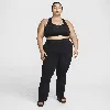Nike Women's Zenvy High-waisted Flared Leggings (plus Size) In Black