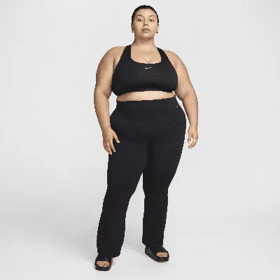 Nike Women's Zenvy High-waisted Flared Leggings (plus Size) In Black