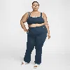 Nike Women's Zenvy High-waisted Flared Leggings (plus Size) In Blue
