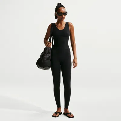 Nike Women's Zenvy High-waisted Full-length Leggings With No Front Seam In Black