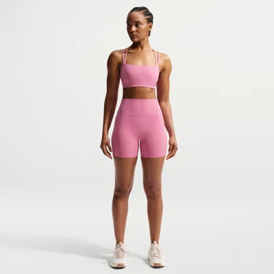 Nike Women's Zenvy High-waisted 5" Biker Shorts In Pink