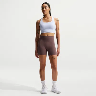 Nike Women's Zenvy High-waisted 5" Biker Shorts In Purple