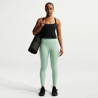 Nike Women's Zenvy High-waisted 7/8 Leggings With No Front Seam In Green