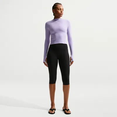 Nike Women's Zenvy High-waisted Capri Leggings In Blue