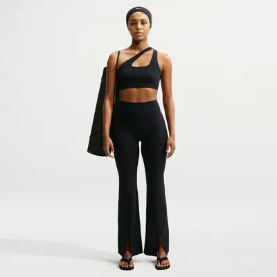 Nike Women's Zenvy High-waisted Flared Leggings In Black