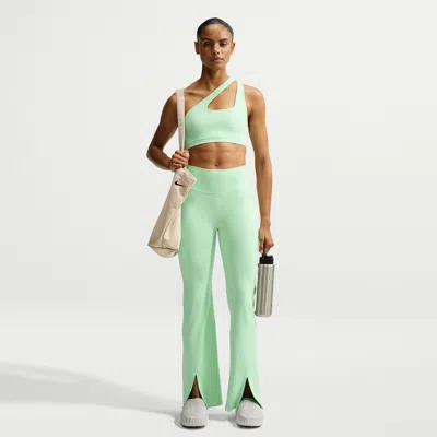 Nike Women's Zenvy High-waisted Flared Leggings In Green