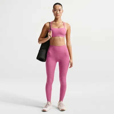 Nike Women's Zenvy High-waisted Full-length Leggings With No Front Seam In Pink
