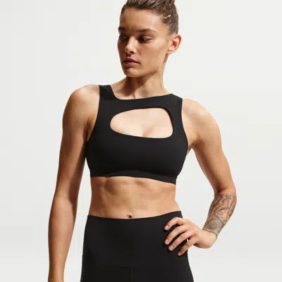 Nike Women's Zenvy Light-support Lightly Lined Sports Bra In Black