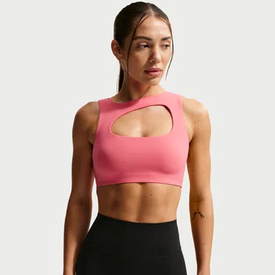 Nike Women's Zenvy Light-support Lightly Lined Sports Bra In Pink
