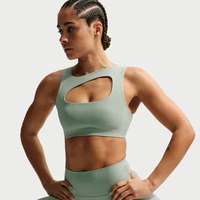 Nike Women's Zenvy Light-support Lightly Lined Sports Bra In Green